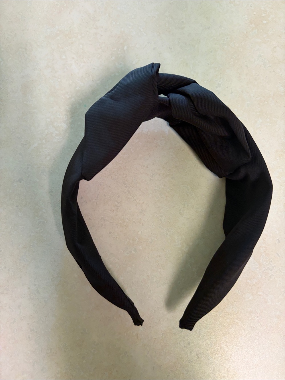 Black Knotted Fabric Headband - Women Accessories